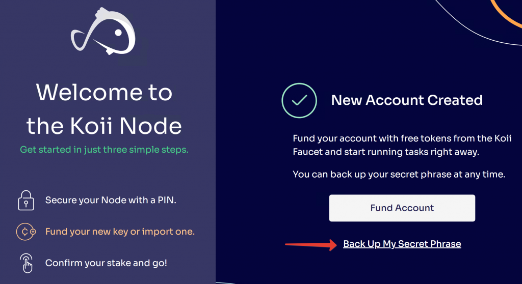 бекап кошеклька Koii